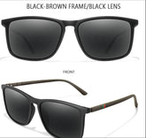 Fashion Square Polarized Cycling Sunglasses Men Women Driving Fishing Luxury Brand Designer Sun Glasses Eyewear UV400